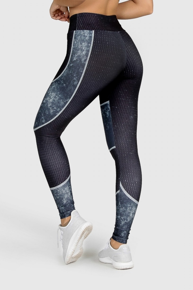 Calça Legging Fitness Estampa Digital Tricot Pattern | Ref: GO259