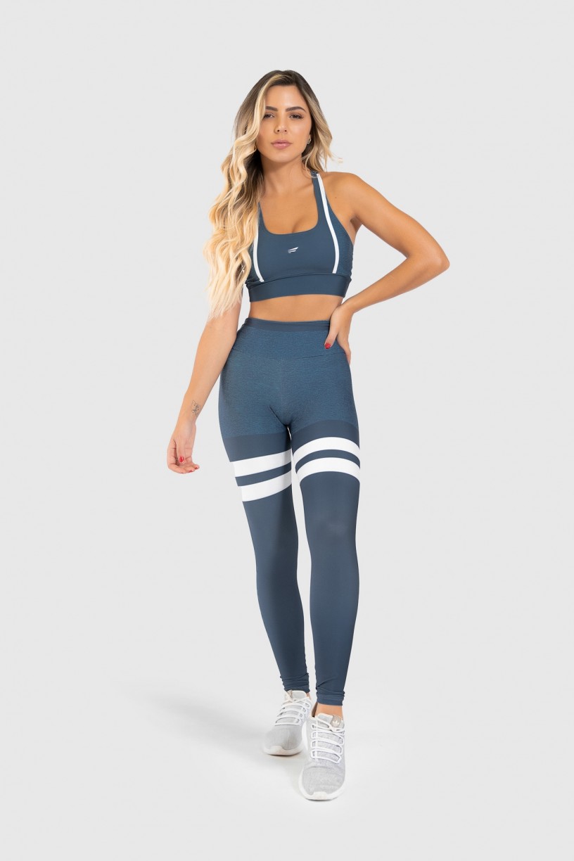 Calça Legging Fitness Estampa Digital United Lines | Ref: GO402