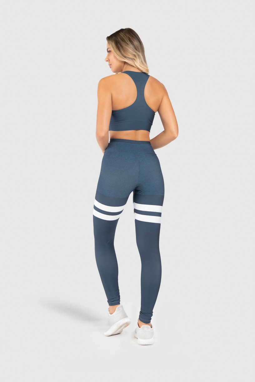 Calça Legging Fitness Estampa Digital United Lines | Ref: GO402