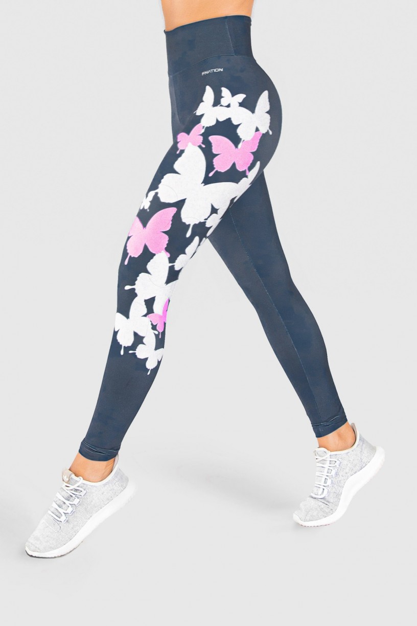 Calça Legging Fitness Estampa Digital Wings of a Butterfly | Ref: GO212