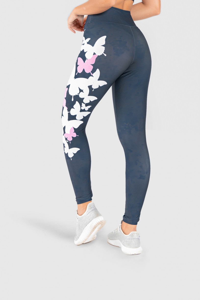 Calça Legging Fitness Estampa Digital Wings of a Butterfly | Ref: GO212