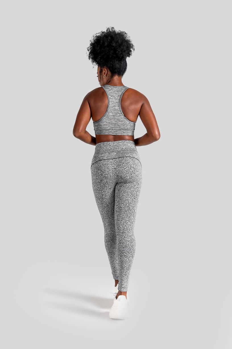 Calça Legging Mesclado (Cinza) | Ref: K3096-A