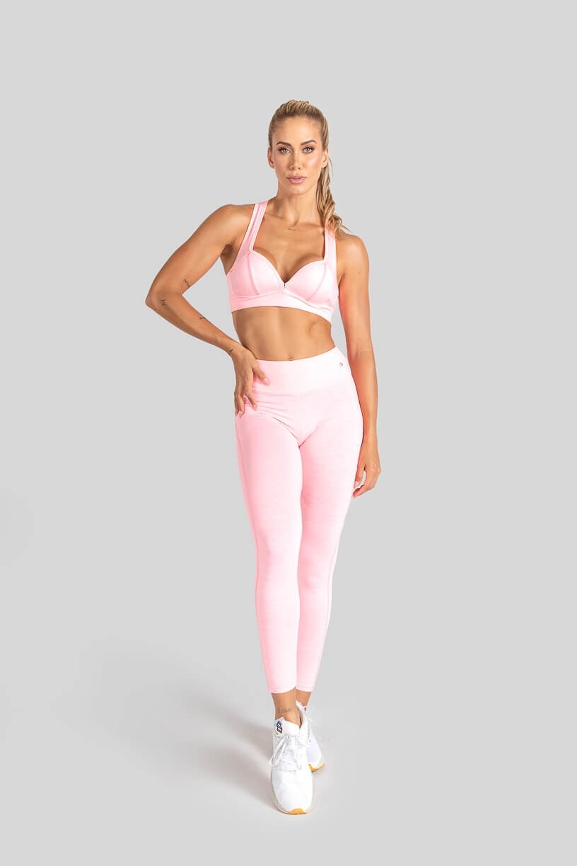 Calça Legging Mesclado (Rosa) | Ref: K3096-F