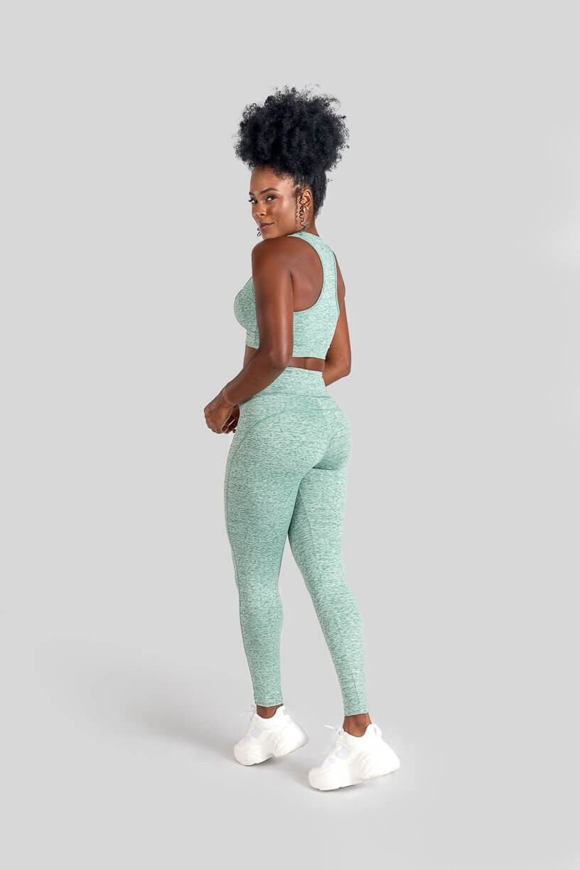 Calça Legging Mesclado (Verde) | Ref: K3096-E