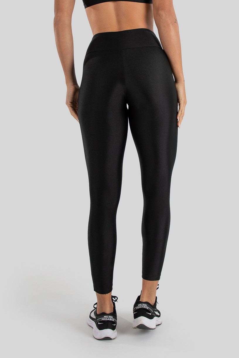 Calça Legging Tecido Platinado Duas Cores (Verde Claro / Preto) | Ref: GO472-G