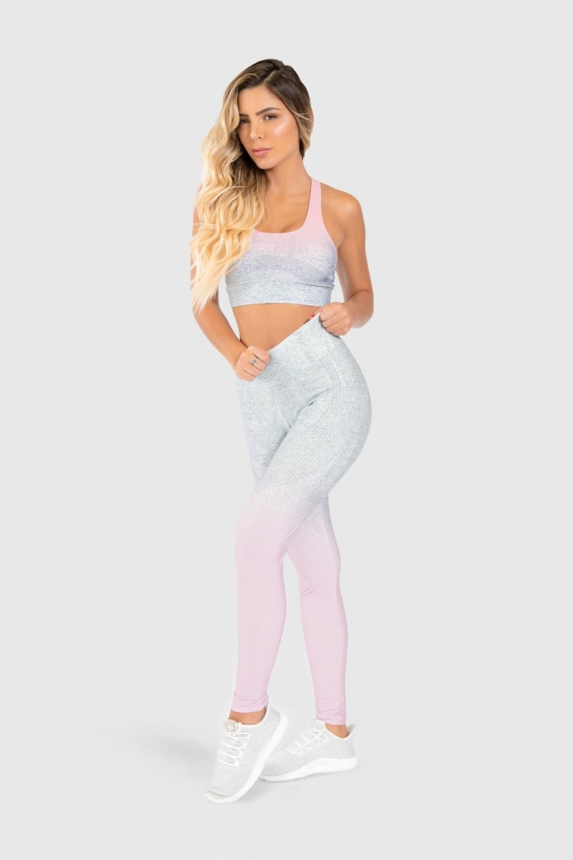 Calça Legging Fitness Estampa Digital Pinking Mix | Ref: GO195