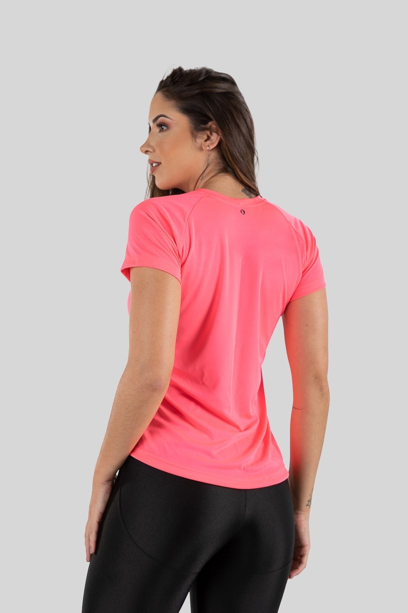 Camisa Raglan Feminina (Rosa) | Ref: K3171-C