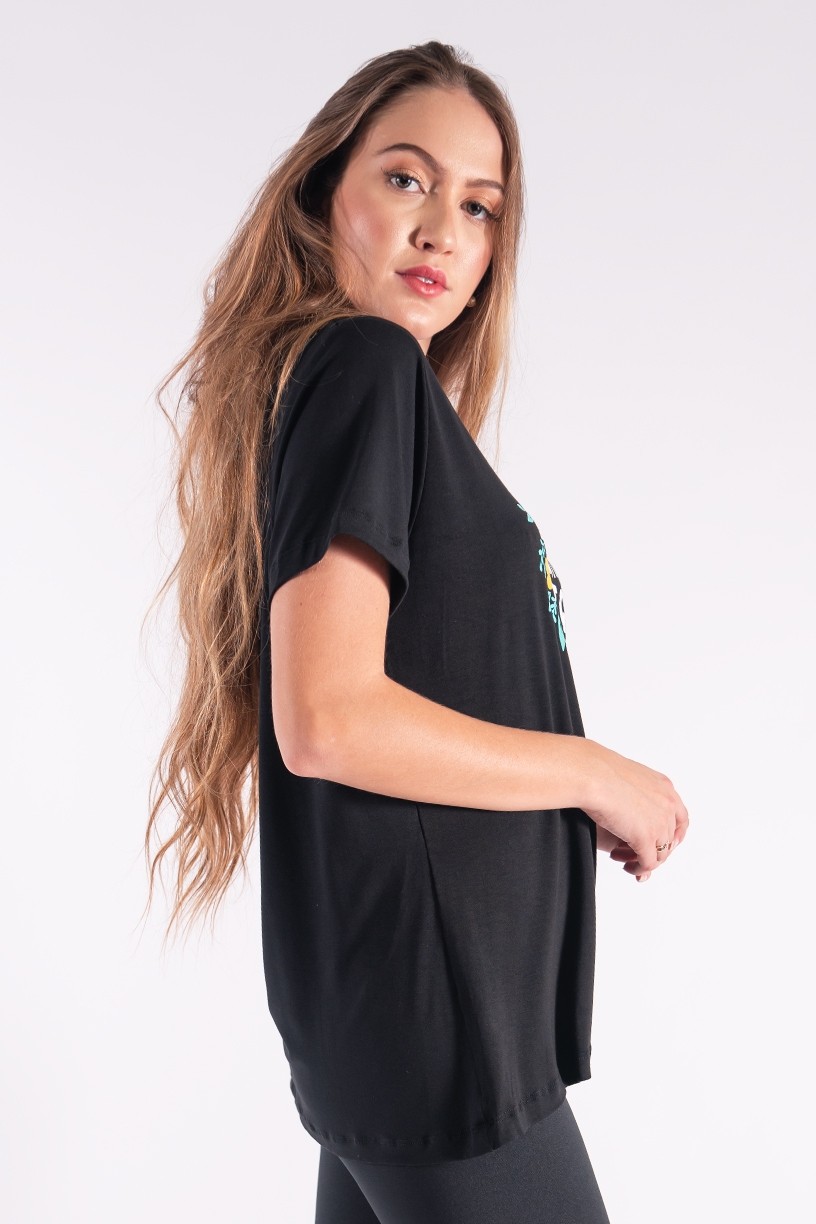 Camisetão com Silk Dream Big (Preto) | Ref: K2847-A