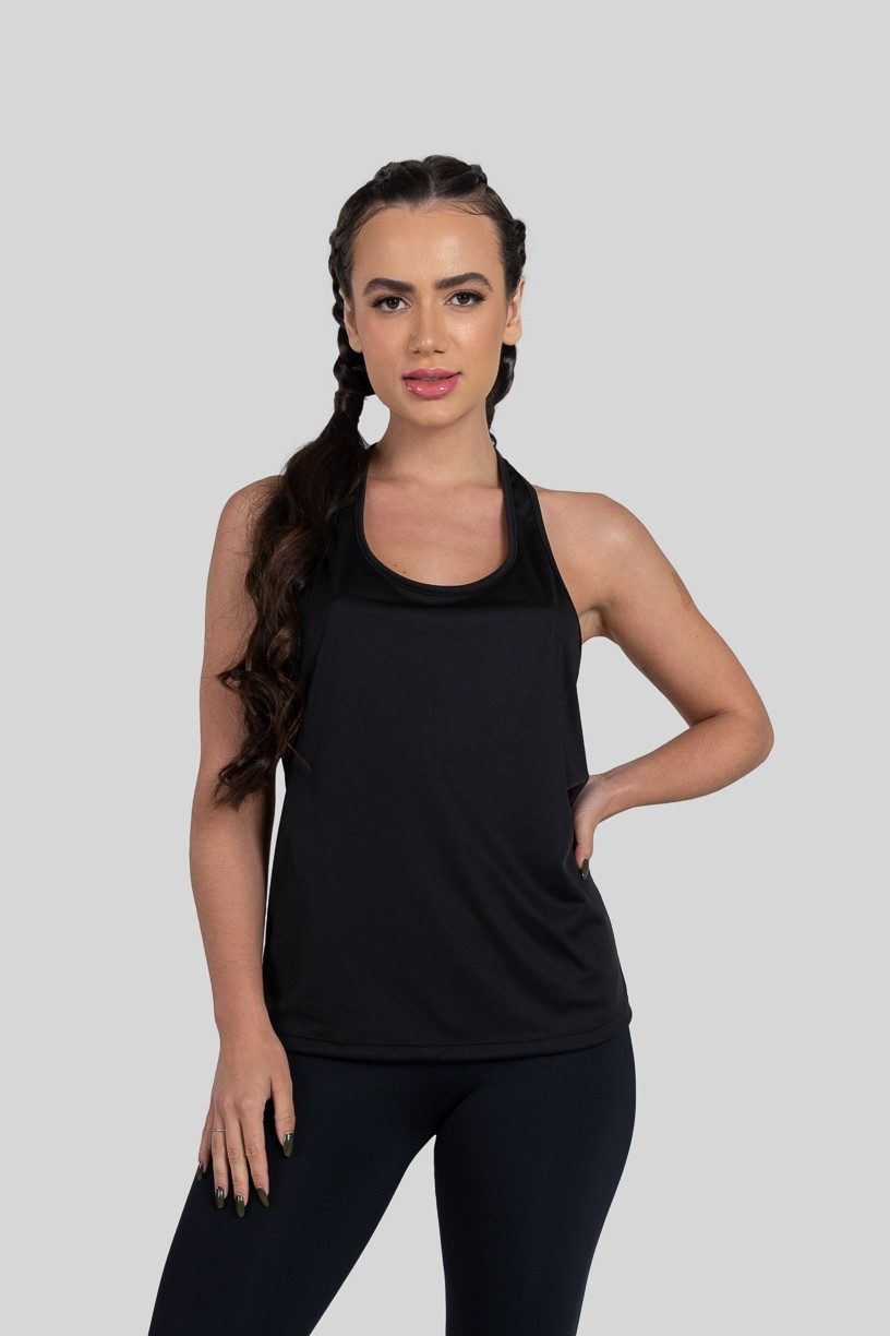 Camiseta com Elástico (Preto / Branco) | Ref: K3151-B