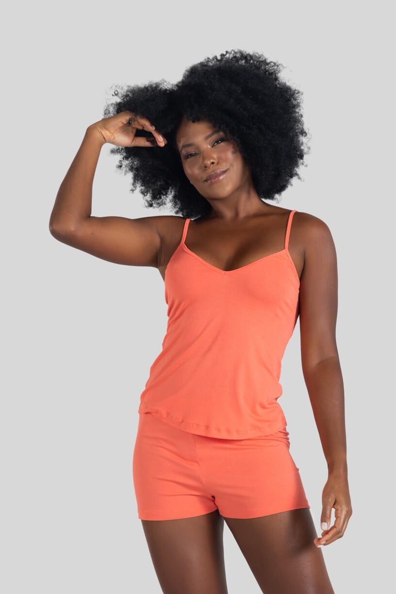 Camiseta Homewear (Laranja) | Ref: K3104-G