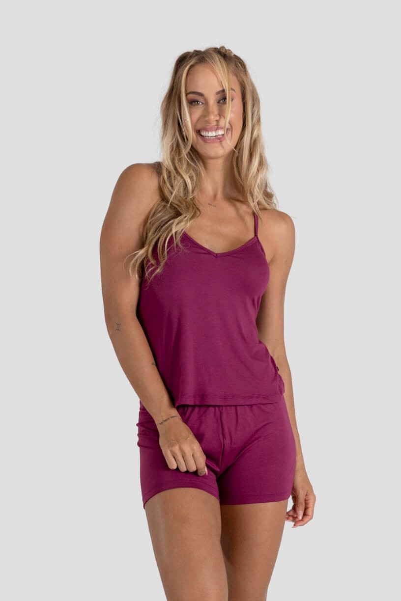 Camiseta Homewear (Roxo) | Ref: K3104-C