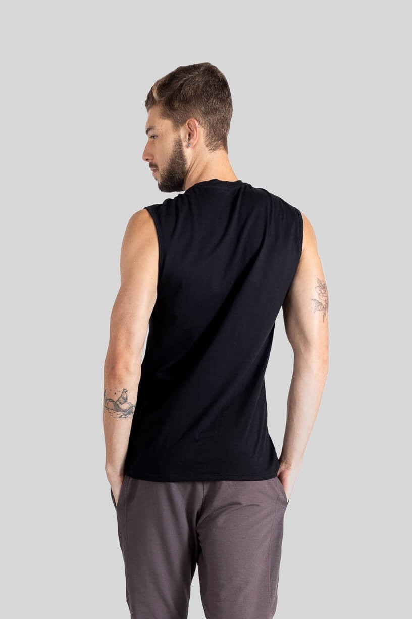 Camiseta Regata Masculina (Preto) | Ref: K3117-A