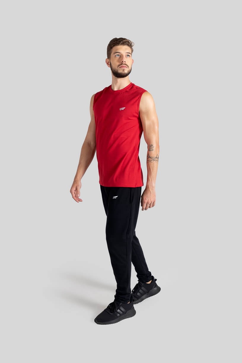 Camiseta Regata Masculina (Vermelho) | Ref: K3117-D