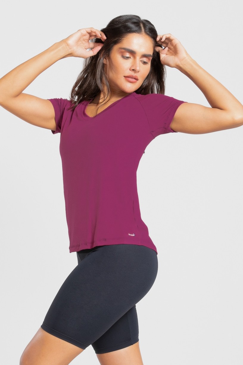 Camiseta Raglan Básica (Roxo) | Ref: K3082-C