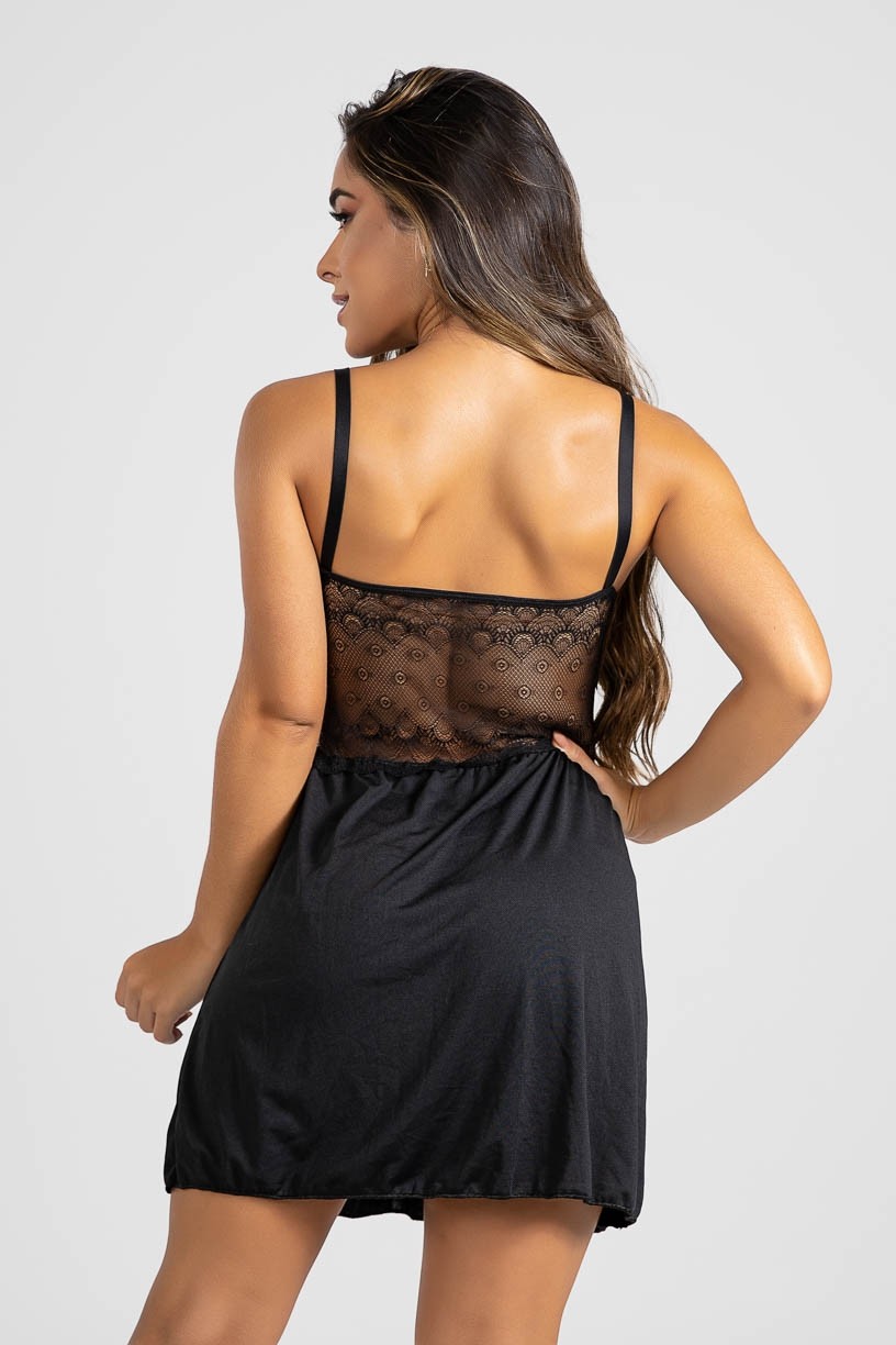 Camisola Romance (Preto) | Ref: P02-4-F