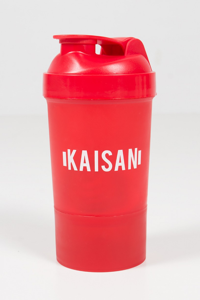 Coqueteleira com Mola de 500 ML com 1 Compartimento (Vermelho Fumê) | Ref: KS-CK03-004