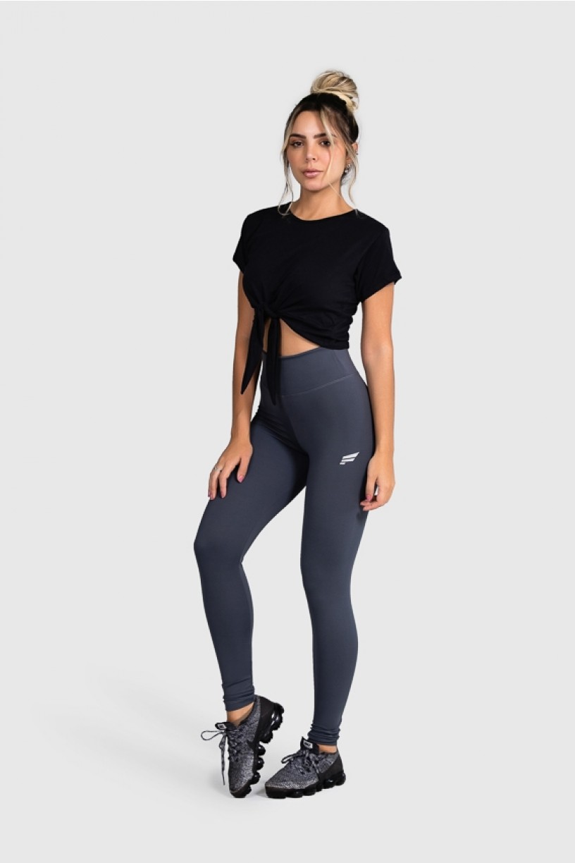 Cropped Fitness com Nó (Preto) | Ref: GO14-A