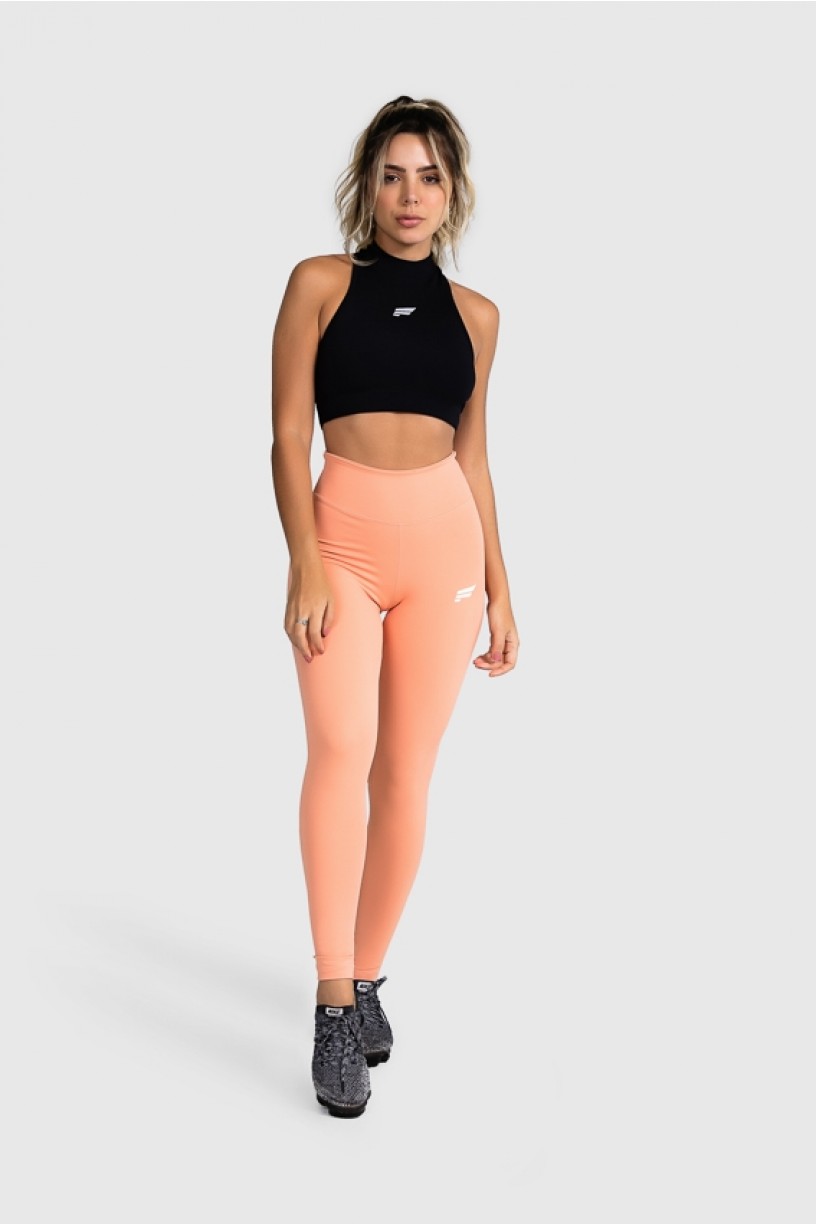 Cropped Fitness Gola Alta (Preto) | Ref: GO8-A