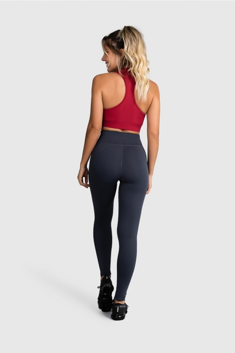 Cropped Fitness Gola Alta (Vinho) | Ref: GO8-C