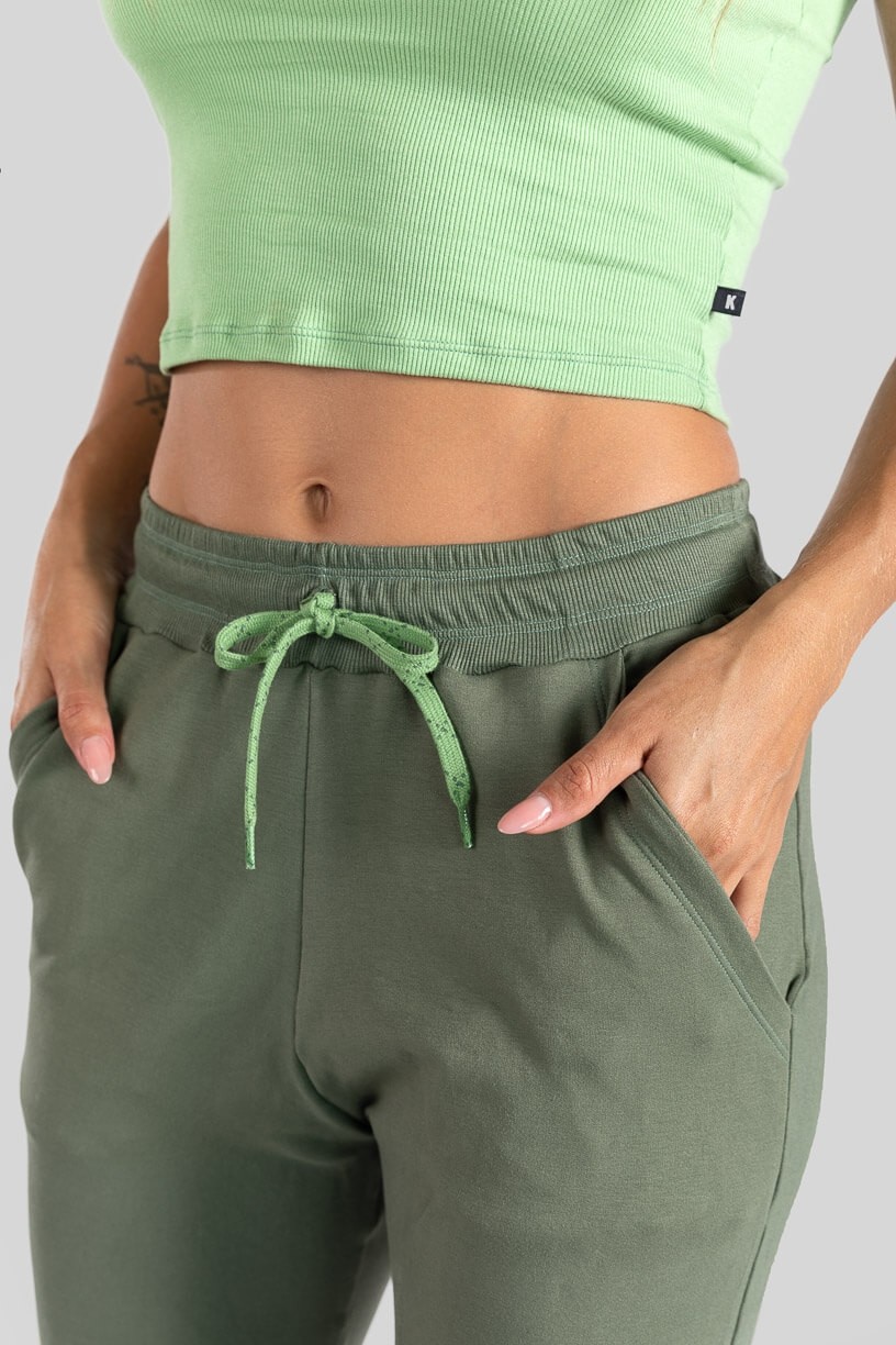 Cropped Tecido Canelado (Verde) | Ref: K3098-D