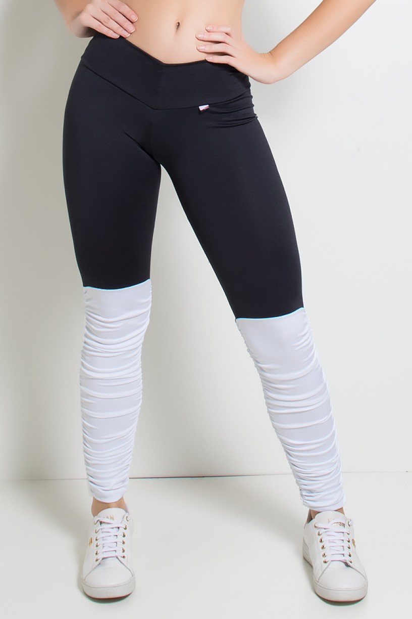 calça legging duas cores