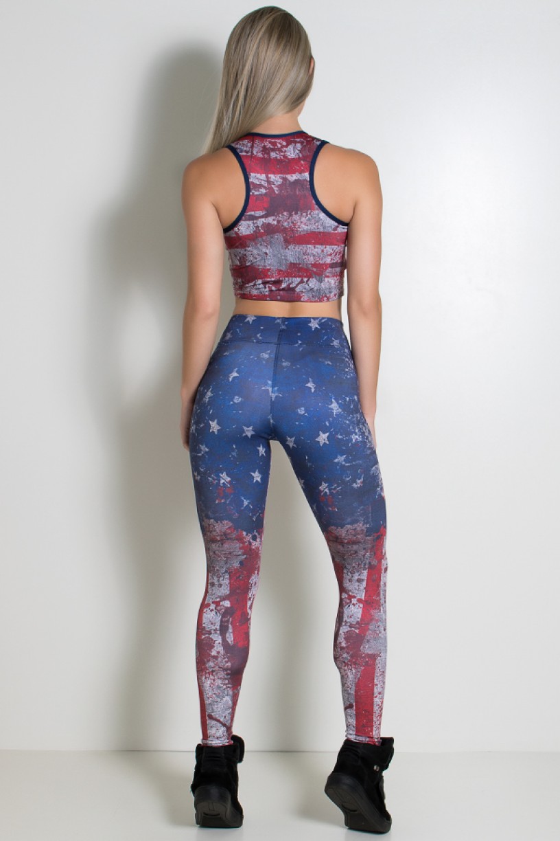 Conjunto States Sublimado (Top + Legging) | Ref: KS-F1859-001