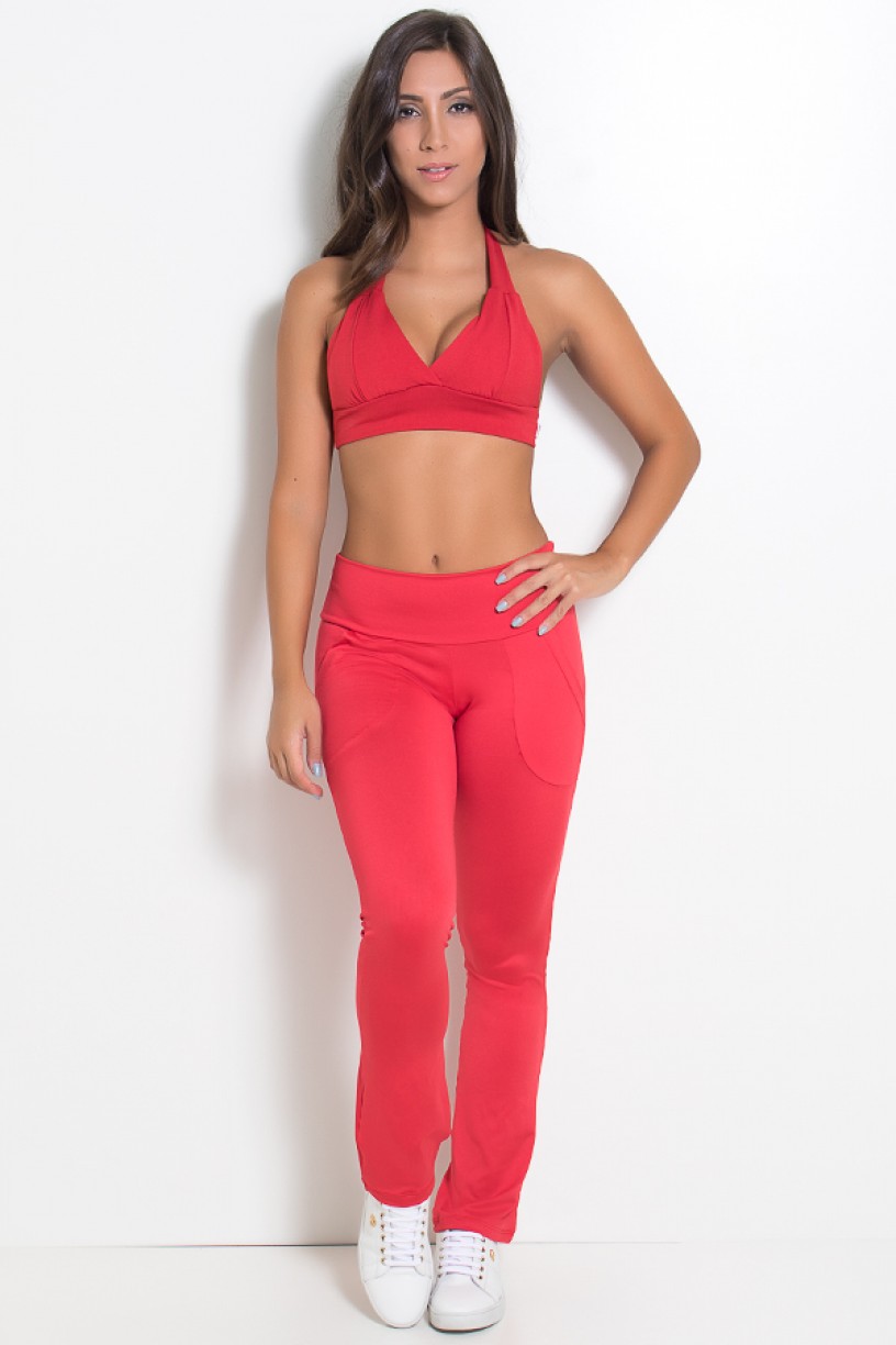 Top Isadora Liso (Vermelho) | Ref: KS-F260-008