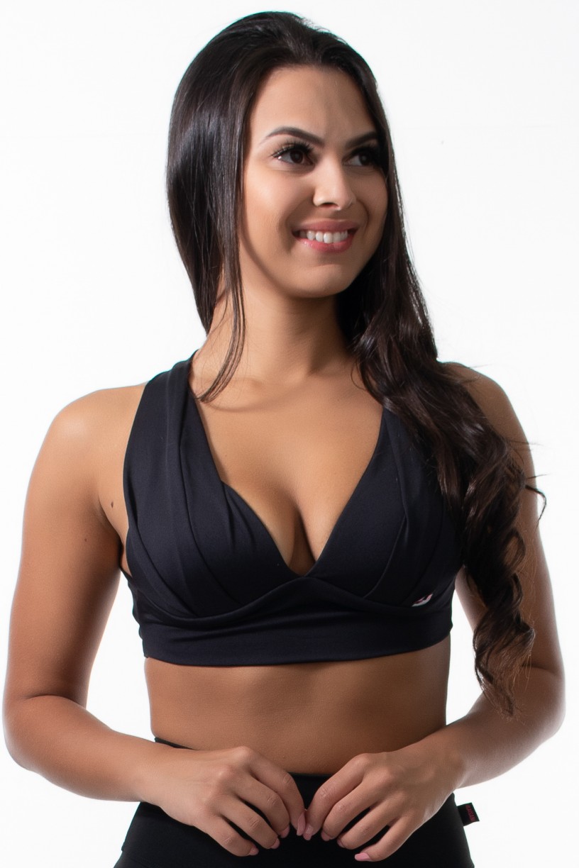 Top Liso com Bojo (Preto) | Ref: KS-F269-002