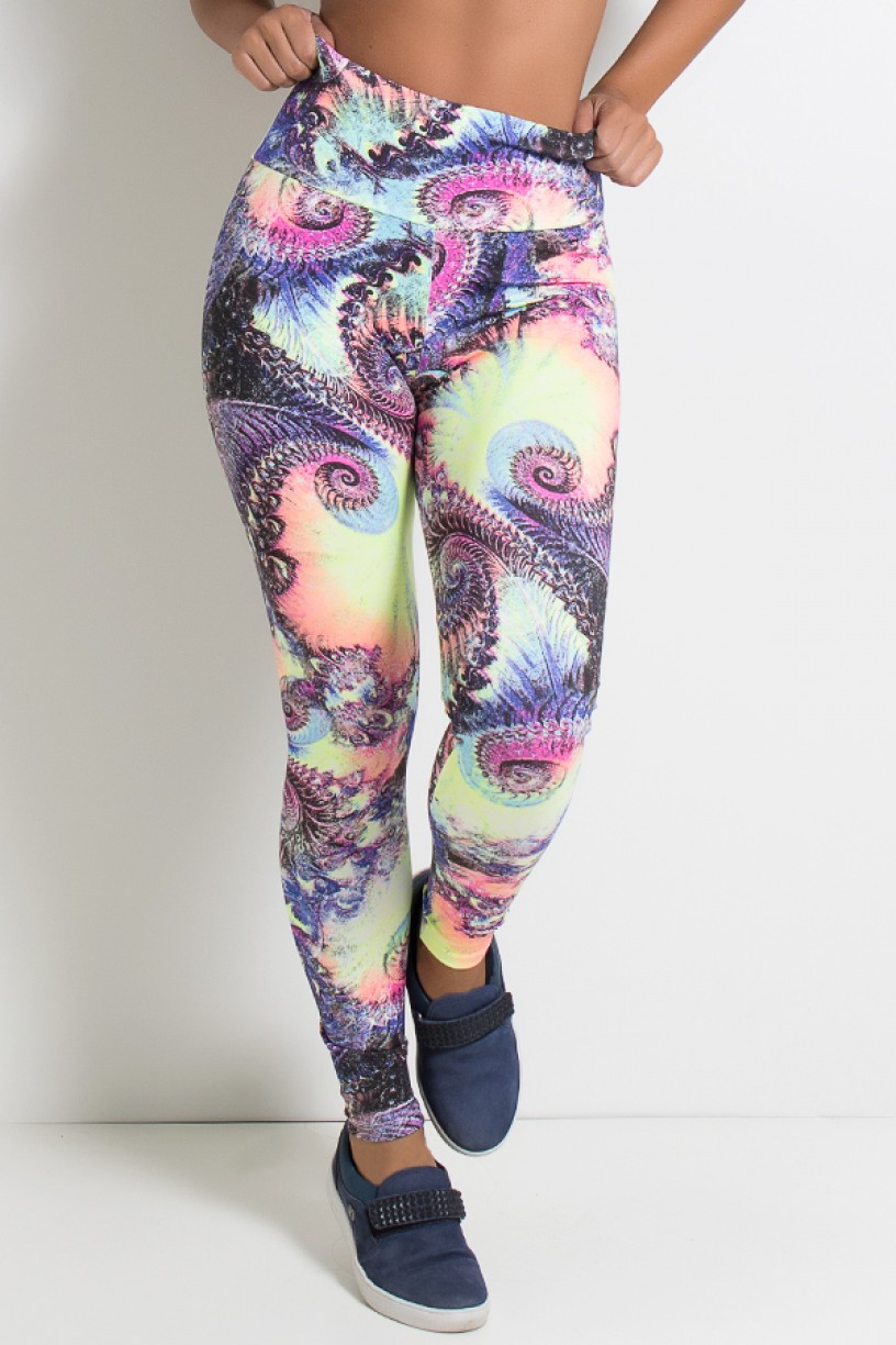 Legging Estampada Espiral Colorido | Ref: KS-F27-071