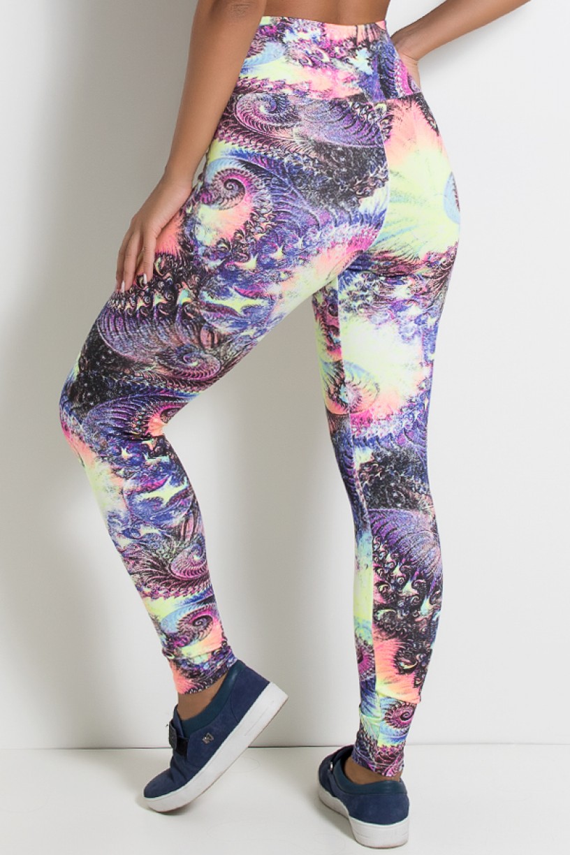 Legging Estampada Espiral Colorido | Ref: KS-F27-071