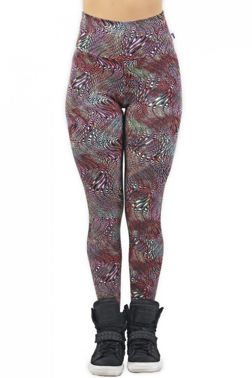 Legging Estampada Ondulado Colorido | Ref: CA479