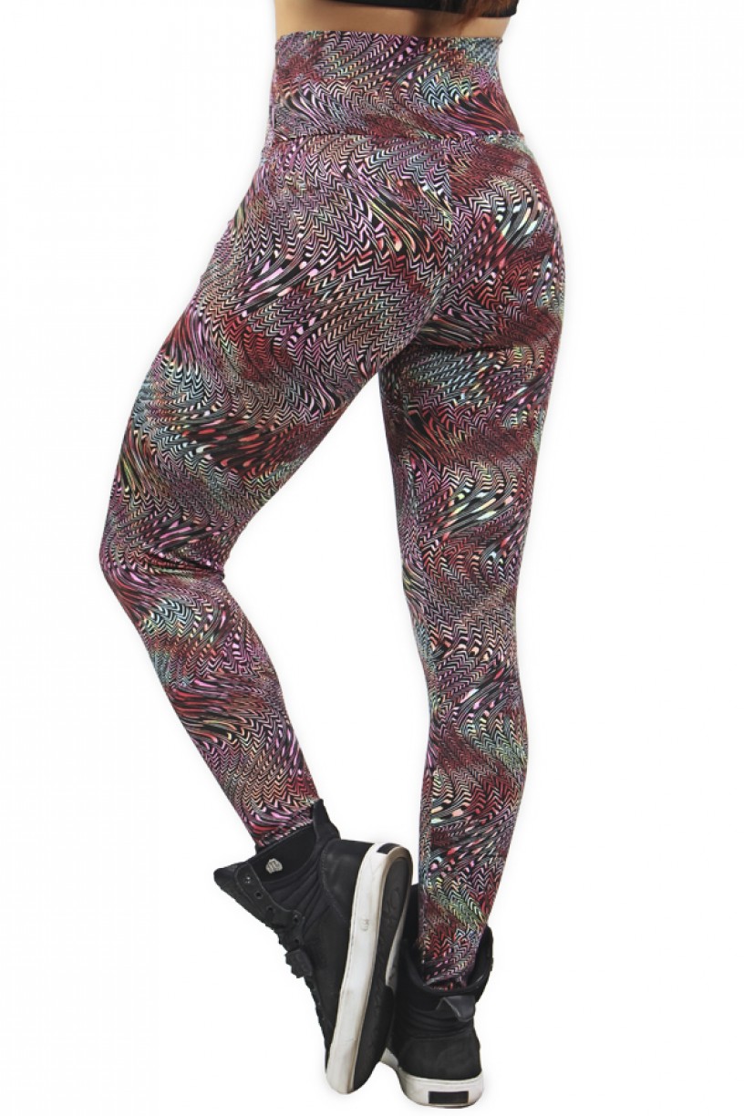 Legging Estampada Ondulado Colorido | Ref: CA479