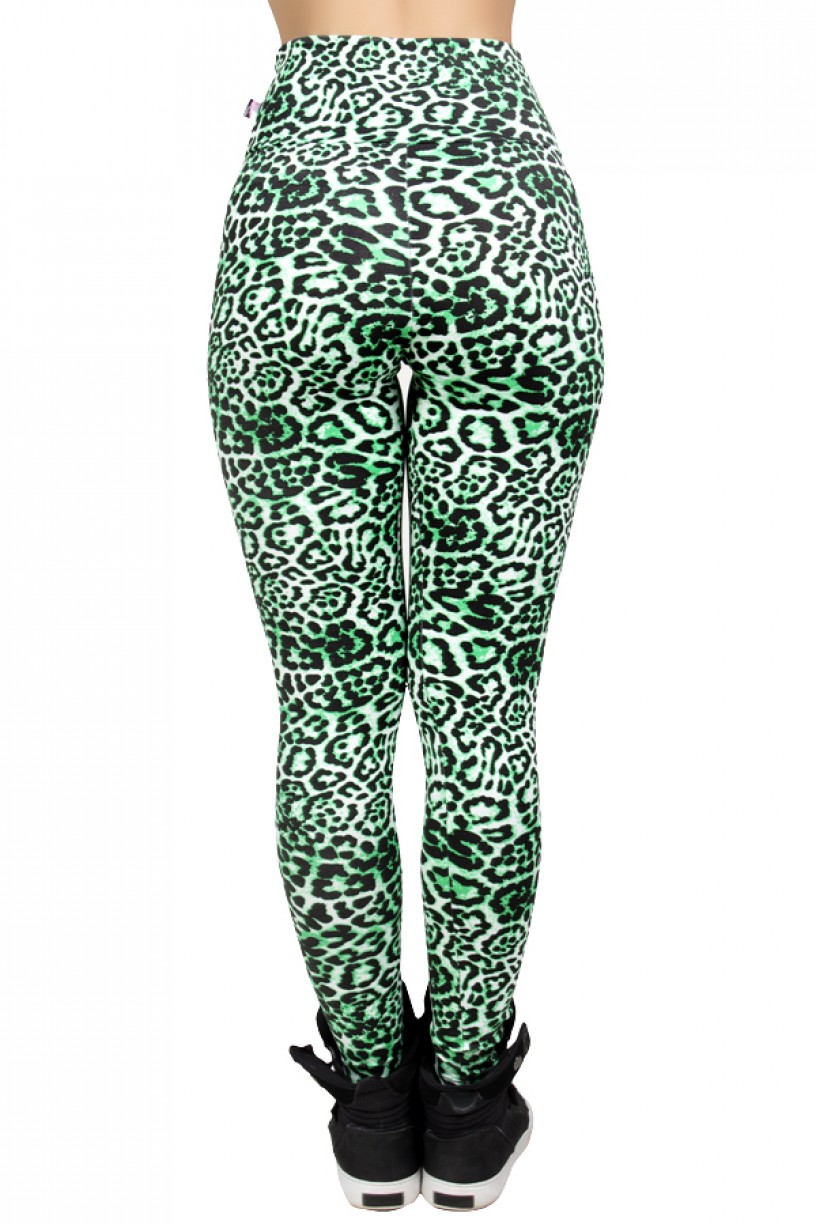 Legging Estampada Oncinha Verde com Preto | Ref: CA443