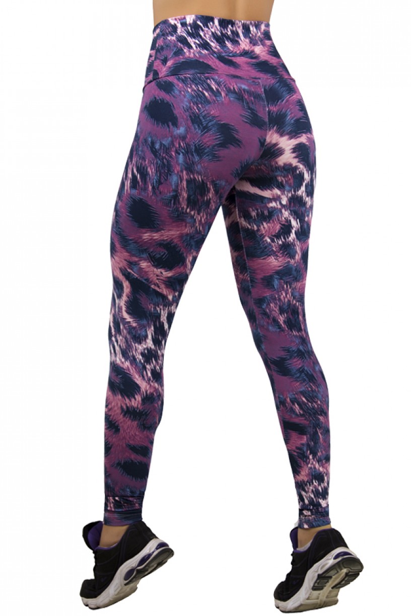 Legging Estampada Onça Roxa