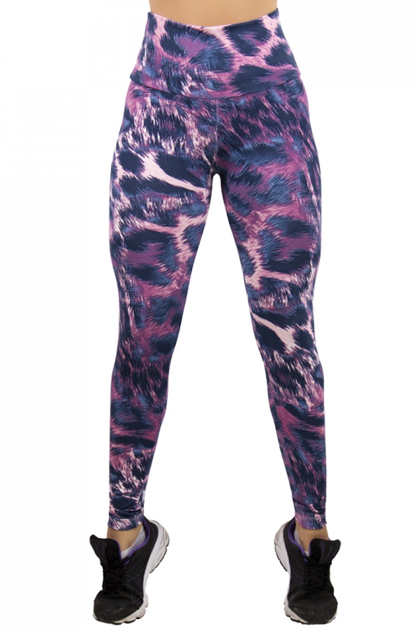 Legging Estampada Onça Roxa