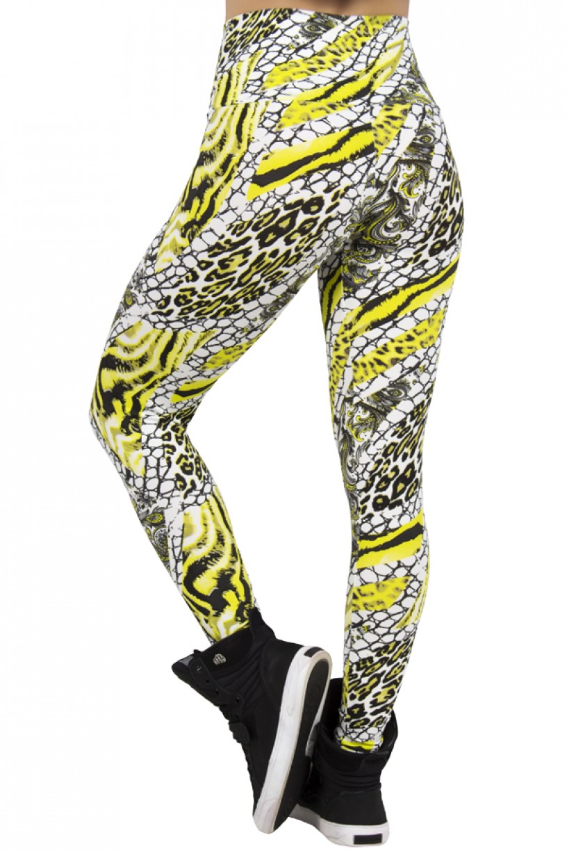 Legging Estampada Escama Branca com Flúor | Ref: CA283