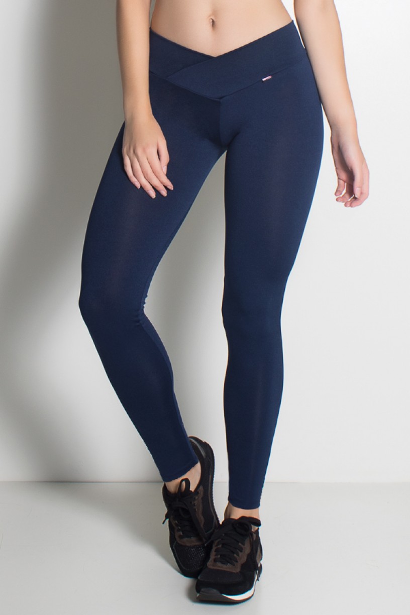 Legging Rafaela Lisa com Cós Transpassado | Ref: KS-F465