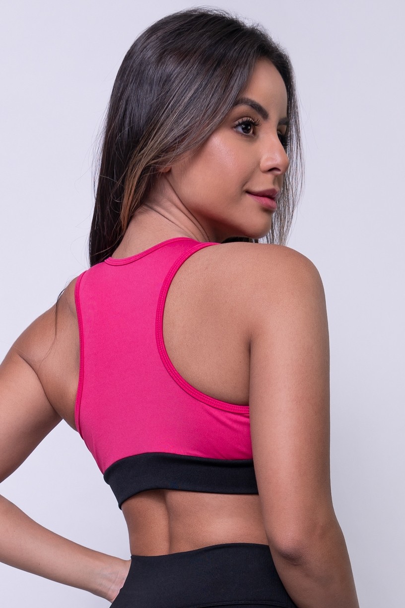 Top 2 Cores (Rosa Pink / Preto) | Ref: KS-F490-004