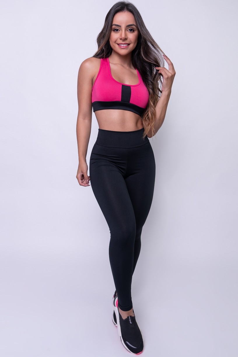 Top 2 Cores (Rosa Pink / Preto) | Ref: KS-F490-004