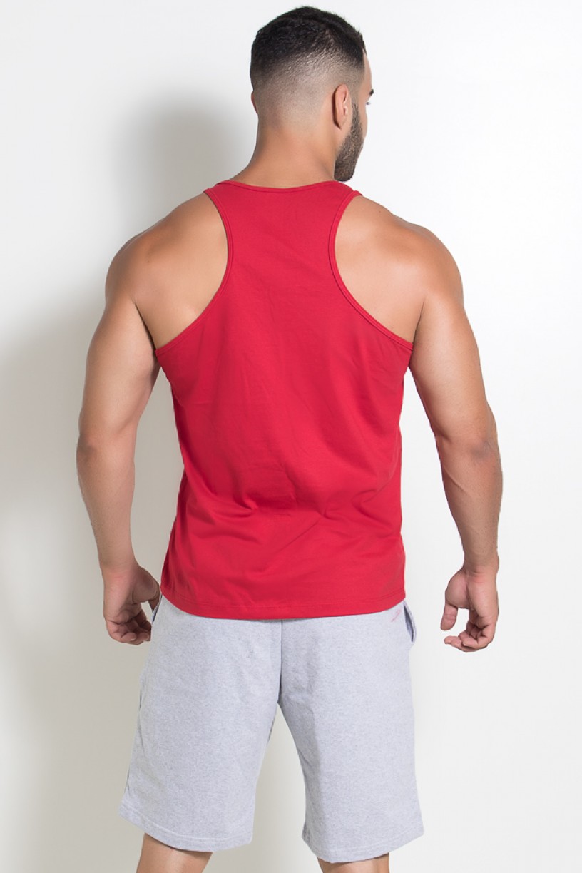 Camiseta Regata (Que Toda Inveja Vire Massa Muscular) (Vermelho) | Ref: KS-F520-003