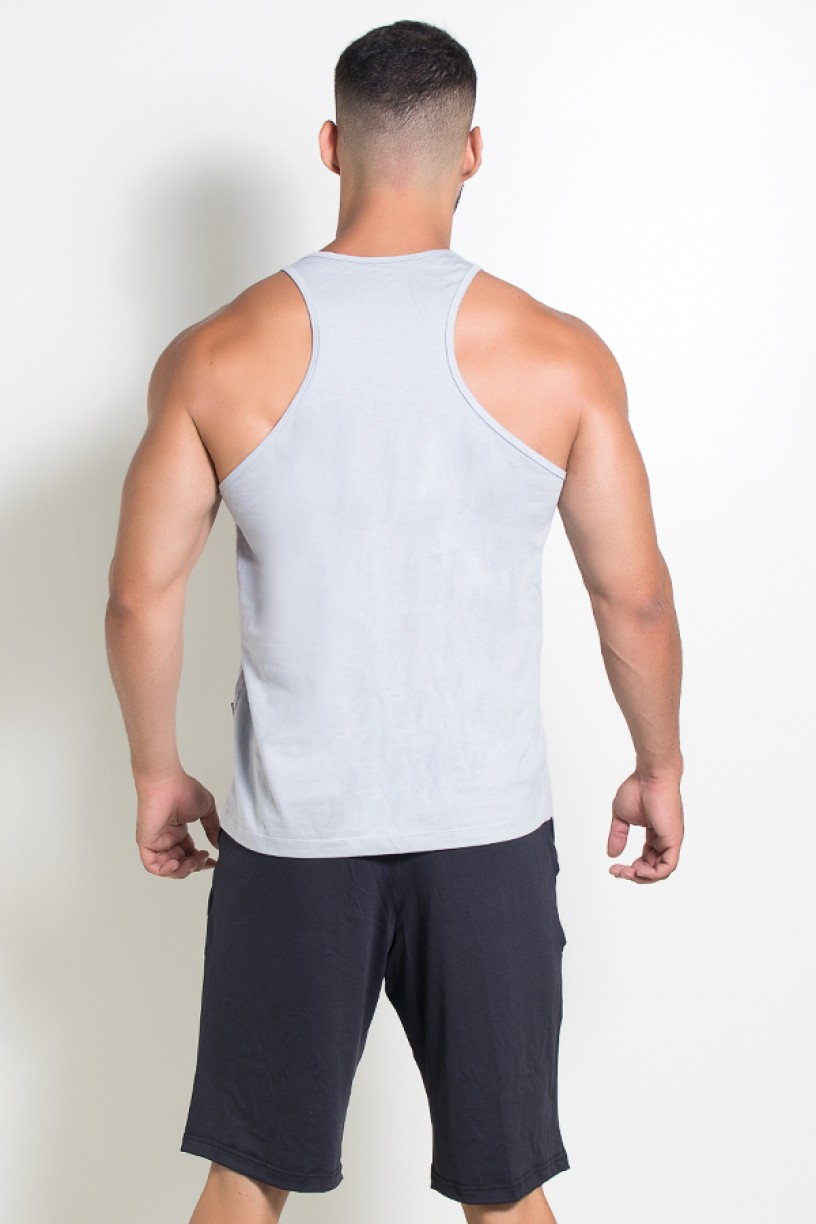 Camiseta Regata (Just Lift It) (Cinza) | Ref: KS-F522-004