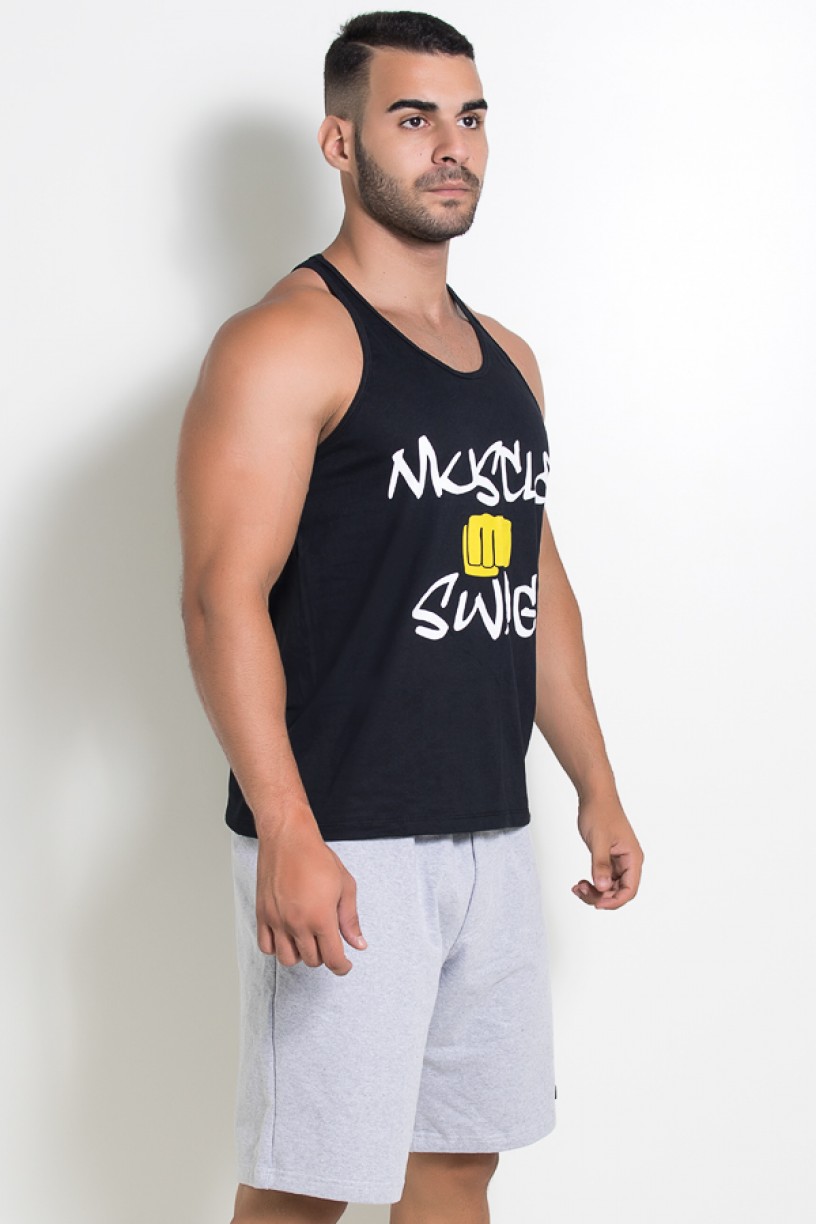 Camiseta Regata Muscle Swag (Preto) | Ref: KS-F528-002