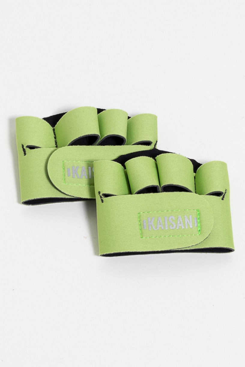 Caleira para Academia Unissex (Verde Claro) | Neoprene | Logo Refletiva Kaisan | (O Par) | Ref: KS-F55-009