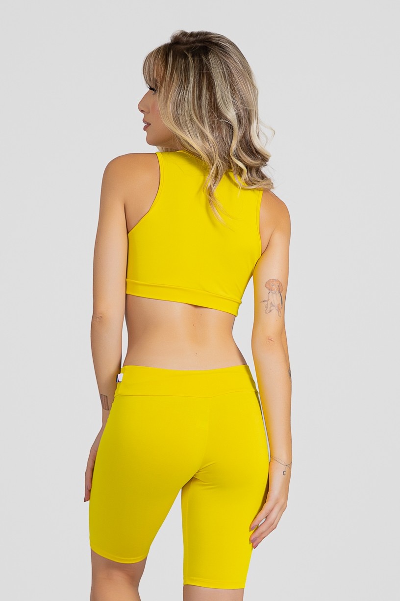 Cropped Anamara Liso ( Amarelo ) | Ref: KS-F602-007