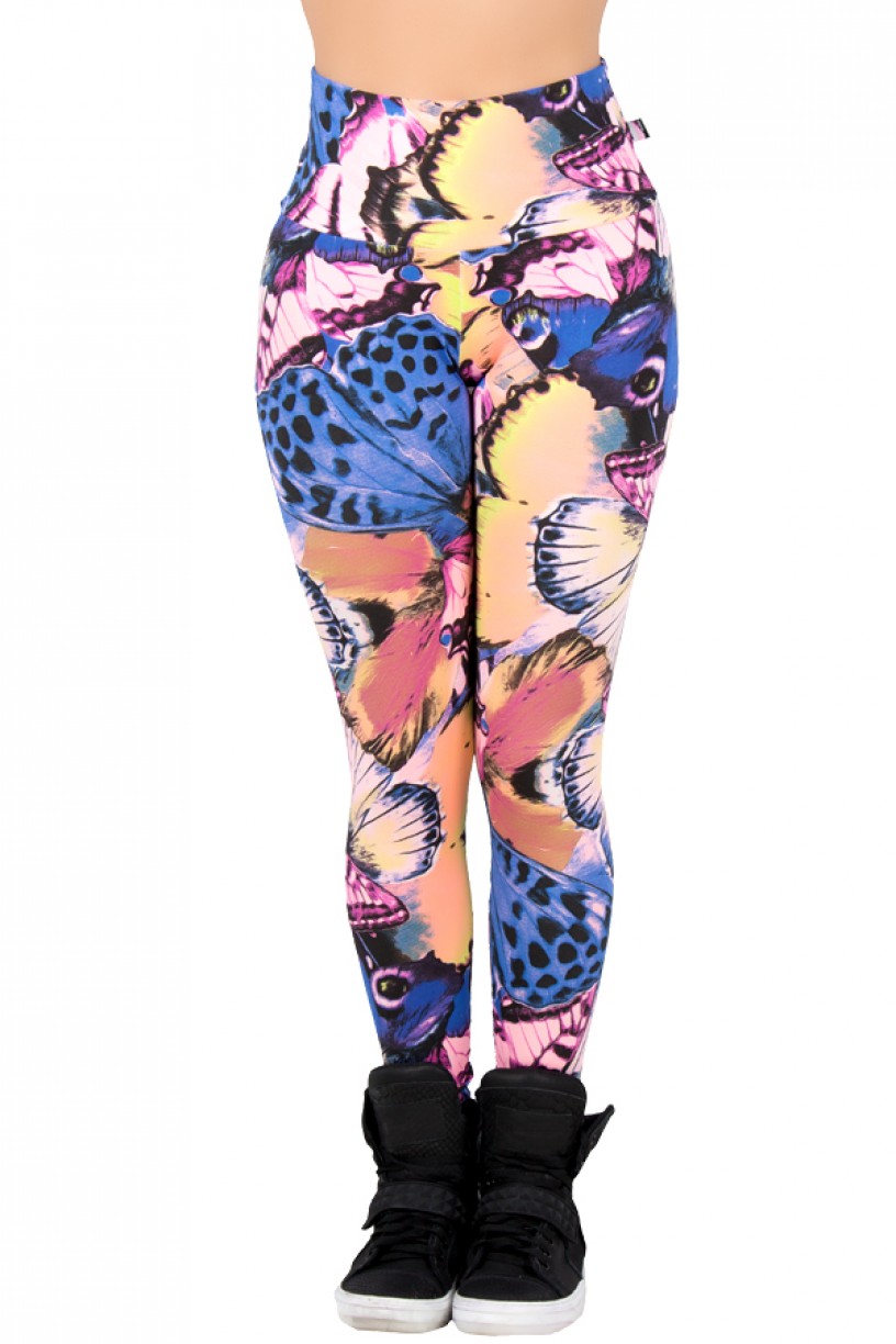 Legging Estampada Borboleta Rosa Roxa e Azul | Ref: CA366