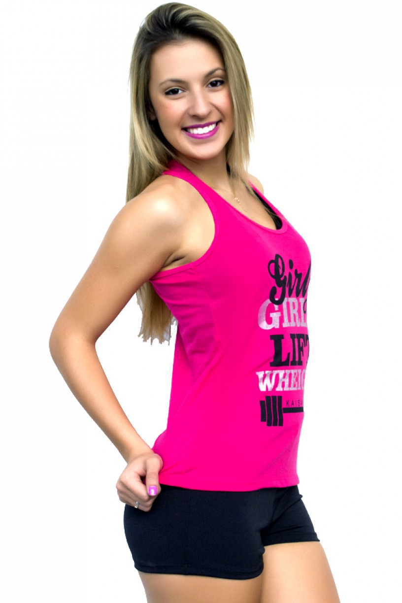 Camiseta de Malha Nadador (Girls Lift Weights) | Ref: KS-F322
