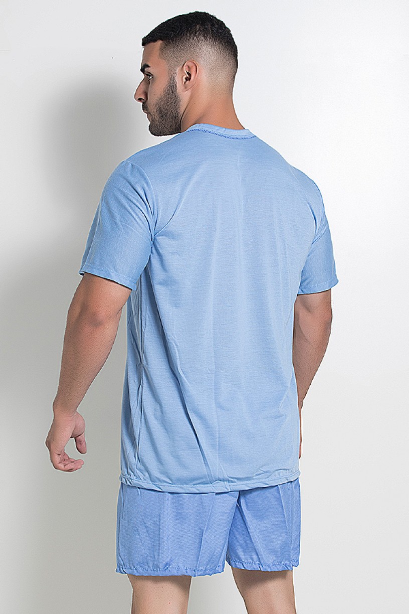 Pijama Masculino 071 (Azul Claro)