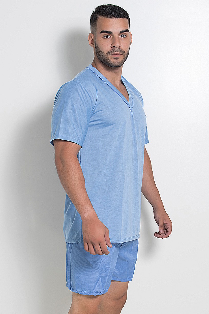 Pijama Masculino 071 (Azul Claro)