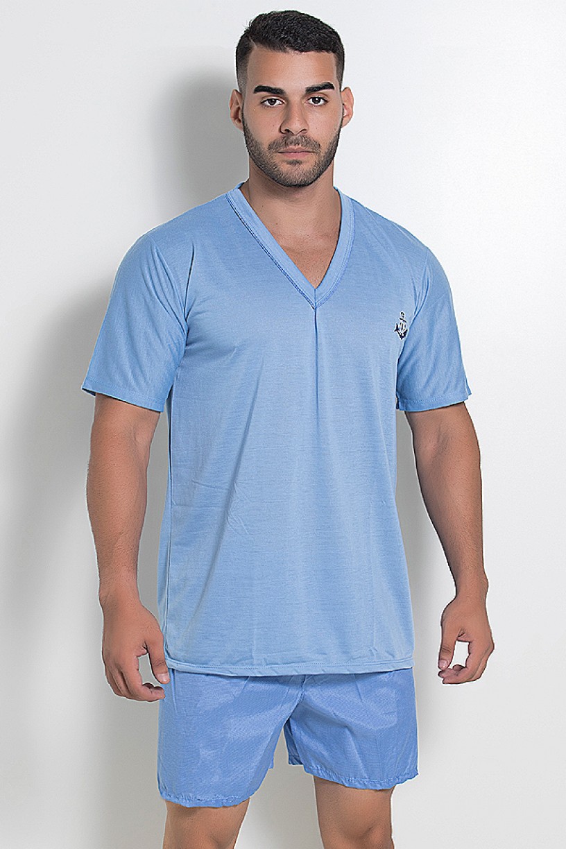 Pijama Masculino 071 (Azul Claro)