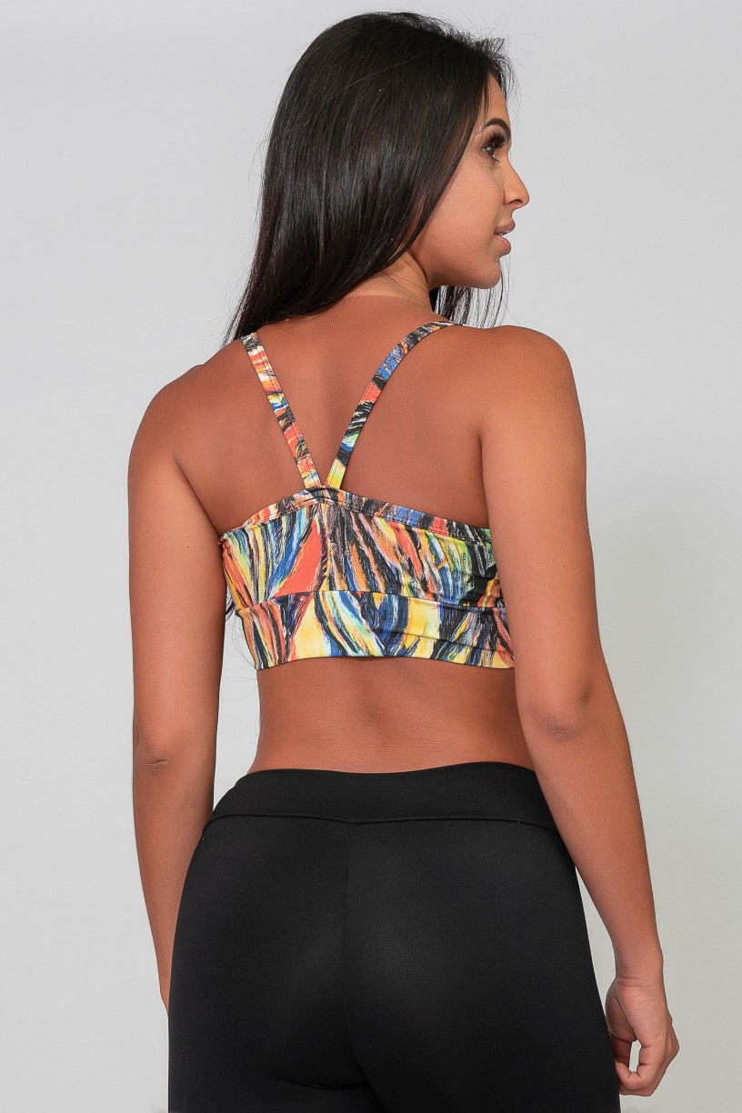 Top Anatômico Estampado (Abestrato Fluor 3) | Ref: K2584-C